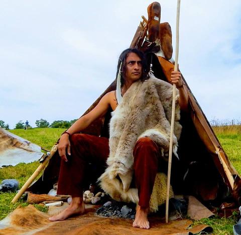 Exposition of the Stone Age Week at the Land of Legends Open Air Museum (Denmark, 2017)