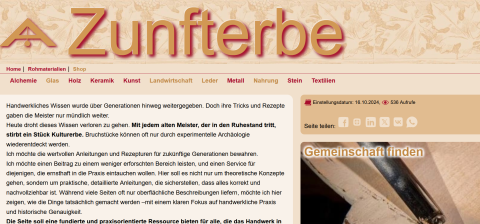 Zunfterbe website