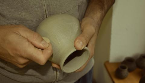 Decorazione a stralucido su ceramica longobarda