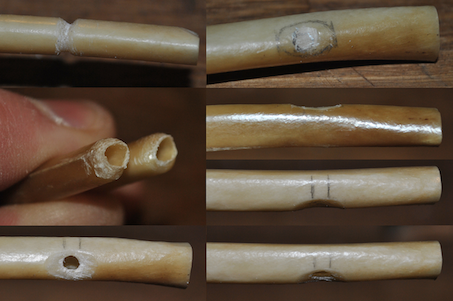 Making a swan-bone aerophone
