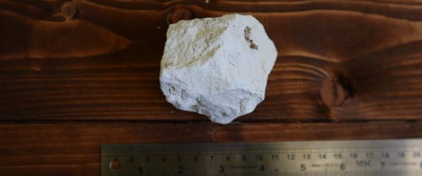 Chalk block and ruler