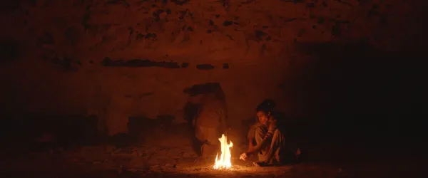 Screenshot from the cave scene