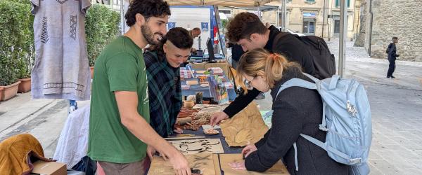Vittoria Faga and Federico Cappadona at the Festival of Prehistory of Montevarchi (Italy)
